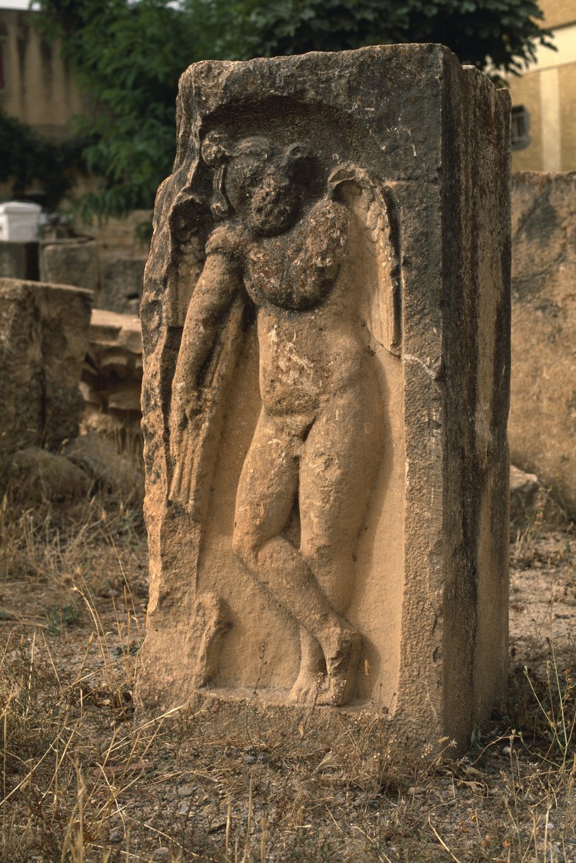 Kanatlı figürlü stel by Roman Imperial Period