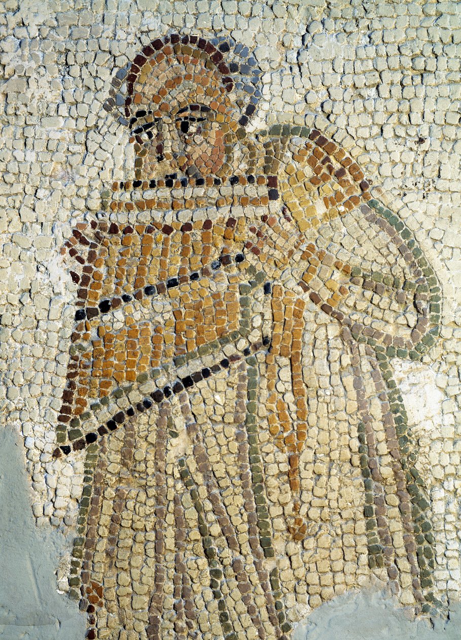 Bir pan flüt oyuncusu (Mozaik by Roman