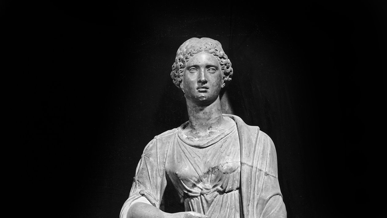 Genç Agrippina (MS 15-59) ve oğlu Nero (MS 37-68) (mermer) (s/b fotoğraf) (164899 detayı) by Roman