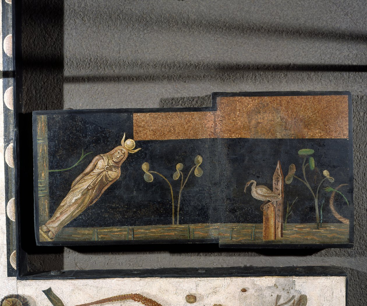 “Asarotos” (Zemin süpürülmemiş) Haraklıton'un Roma'dan imzaladığı mozaik parçaları, MS 2. yüzyıl, Roma by Roman