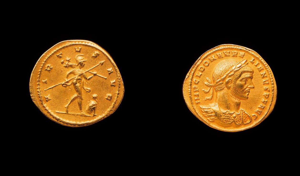 Aurelian madeni parası, MS 270-275 (altın) by Roman