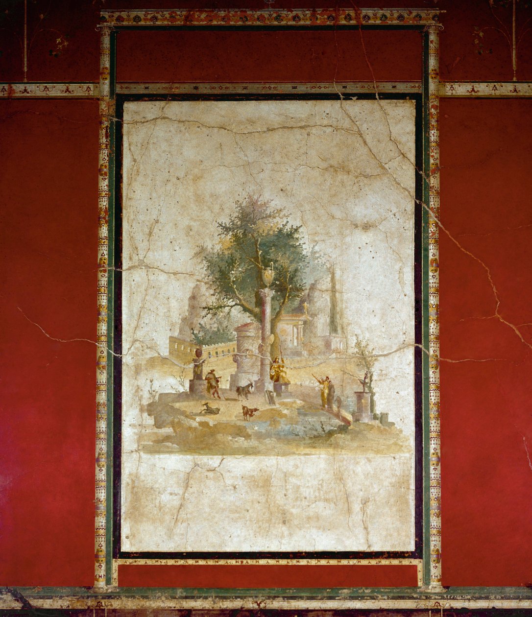 Pastoral manzara (fresk by Roman