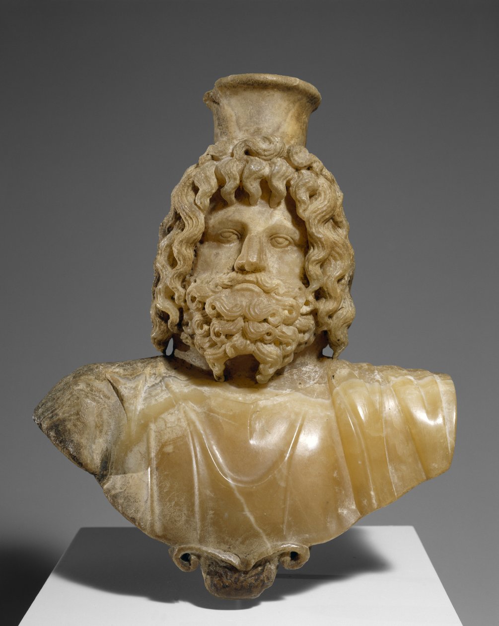 Serapis Büstü, MS 100-150 (kaymaktaşı) by Roman
