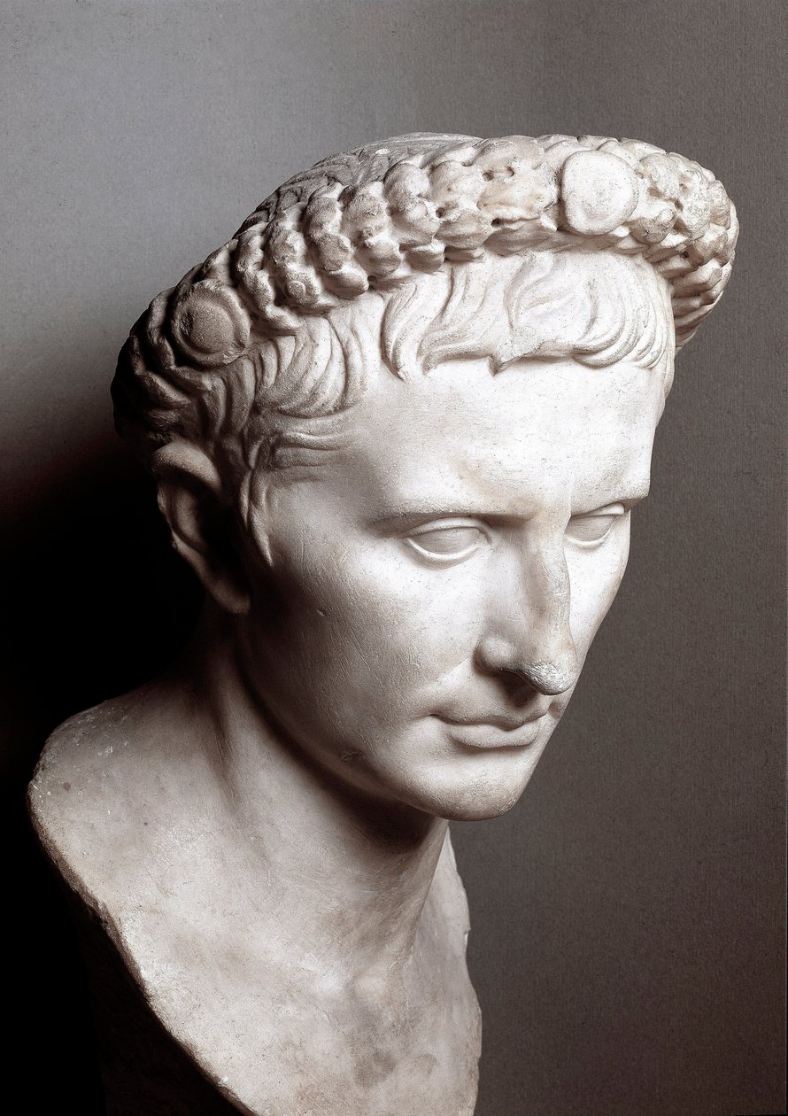 Roma İmparatoru Augustus (Gaius Julius Caesar Octavianus) büstü (63 BC-14 AD) Roma, Musei Capitolini - Roma İmparatoru Augustus (Gaius Julius Caesar Octavianus) (63 BC-14 AD.)