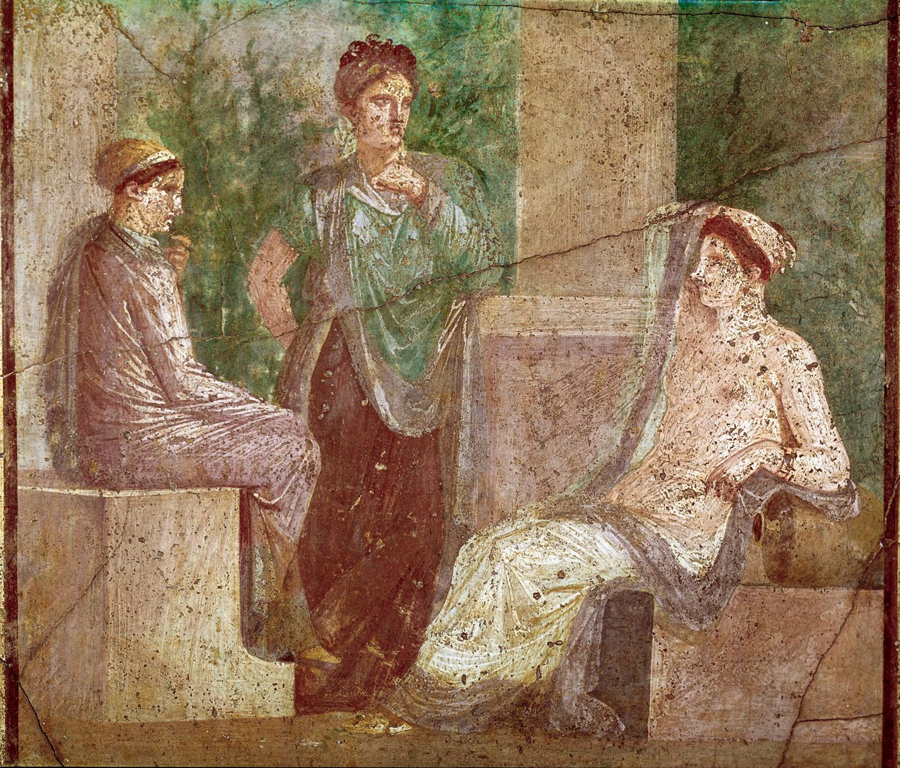 Kadınların sohbeti (fresk by Roman