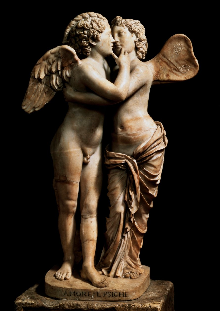 Aşk tanrısı ve Psyche (mermer) by Roman