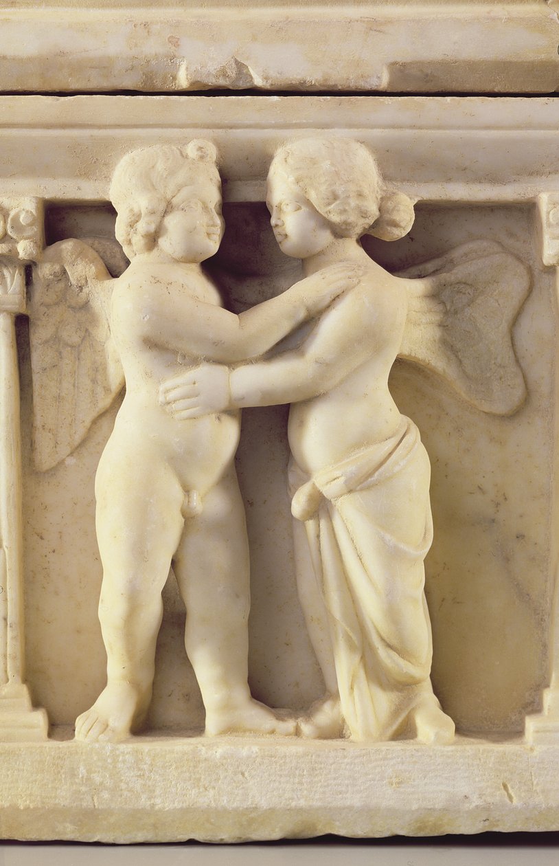 Cupid ve Psyche, MS 170 dolayları (mermer) by Roman