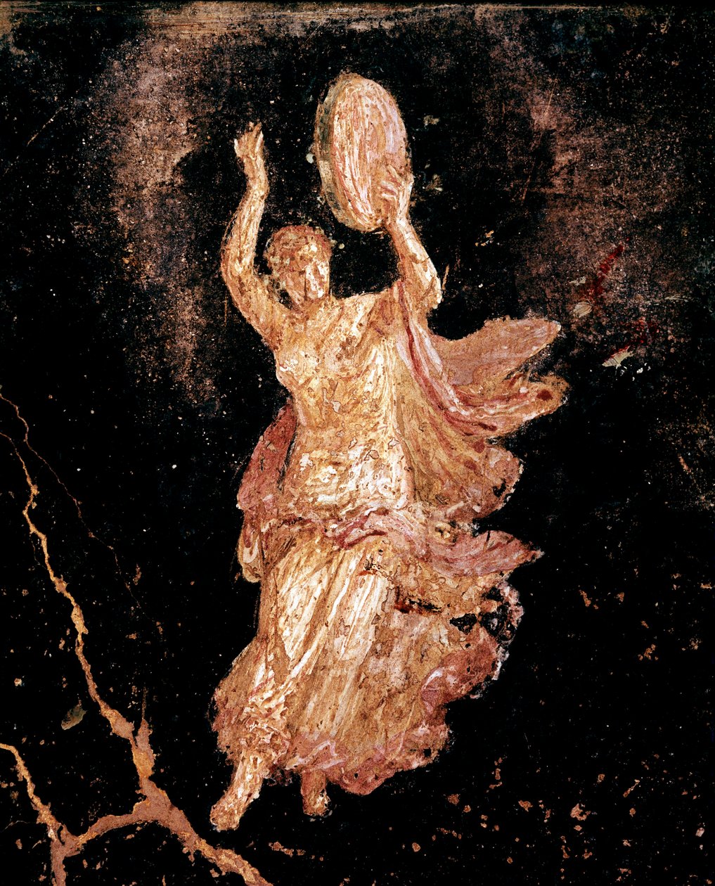 Tef ile dansçı (fresk by Roman