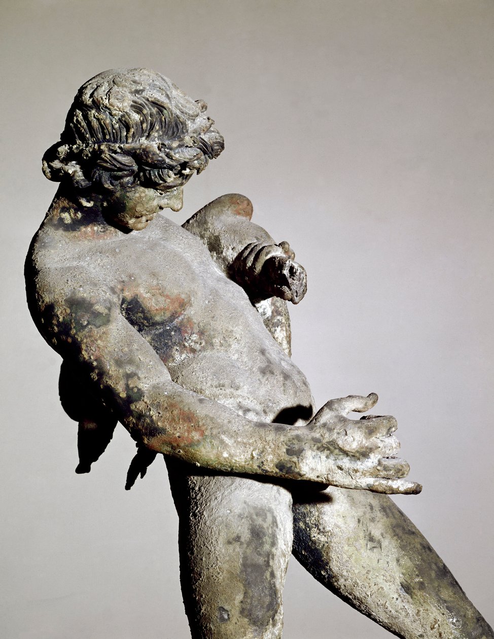 Bir faun detayı (bronz heykel by Roman