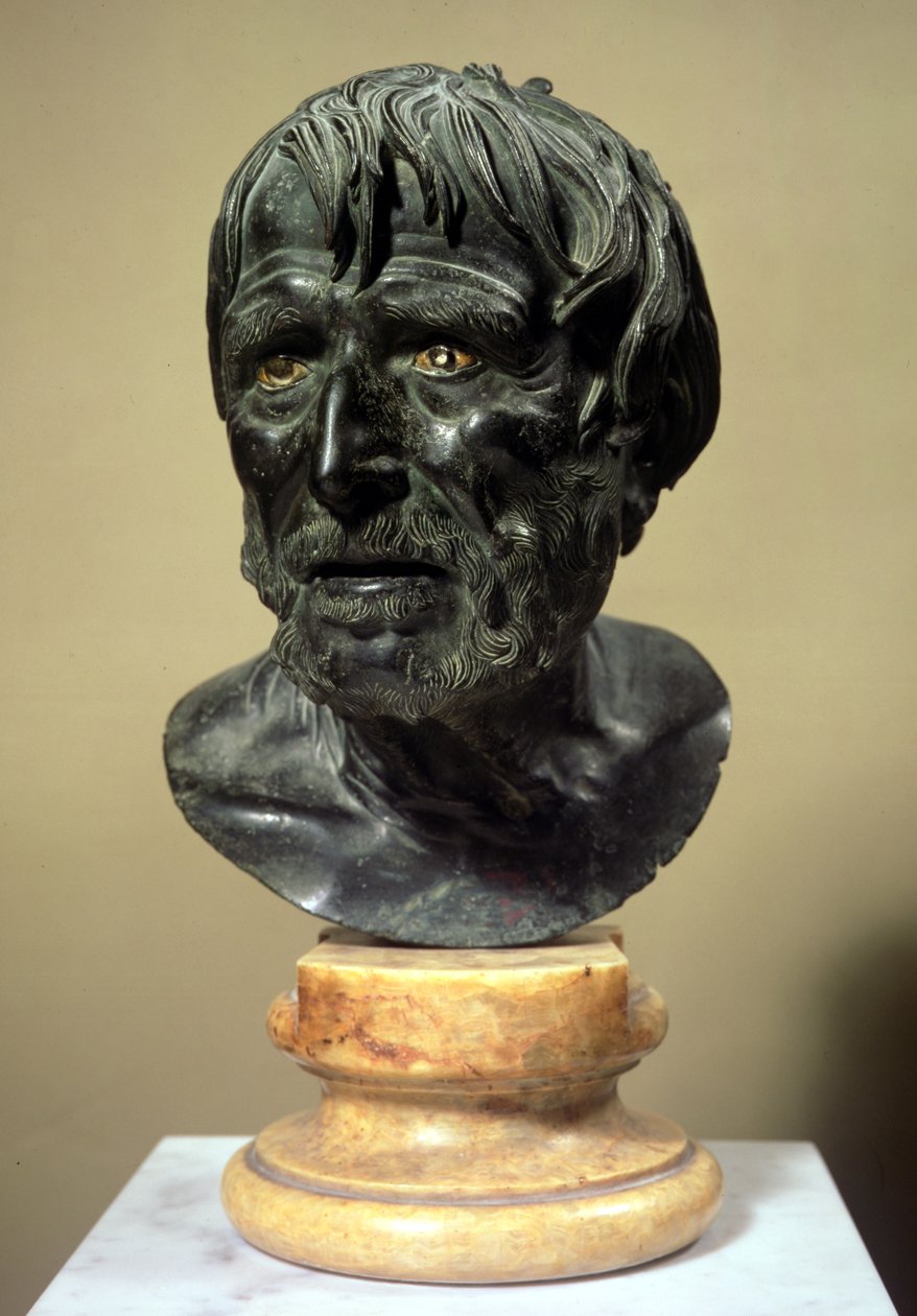 Seneca Başkanı (c.4 BC-65 AD) (bronz) by Roman
