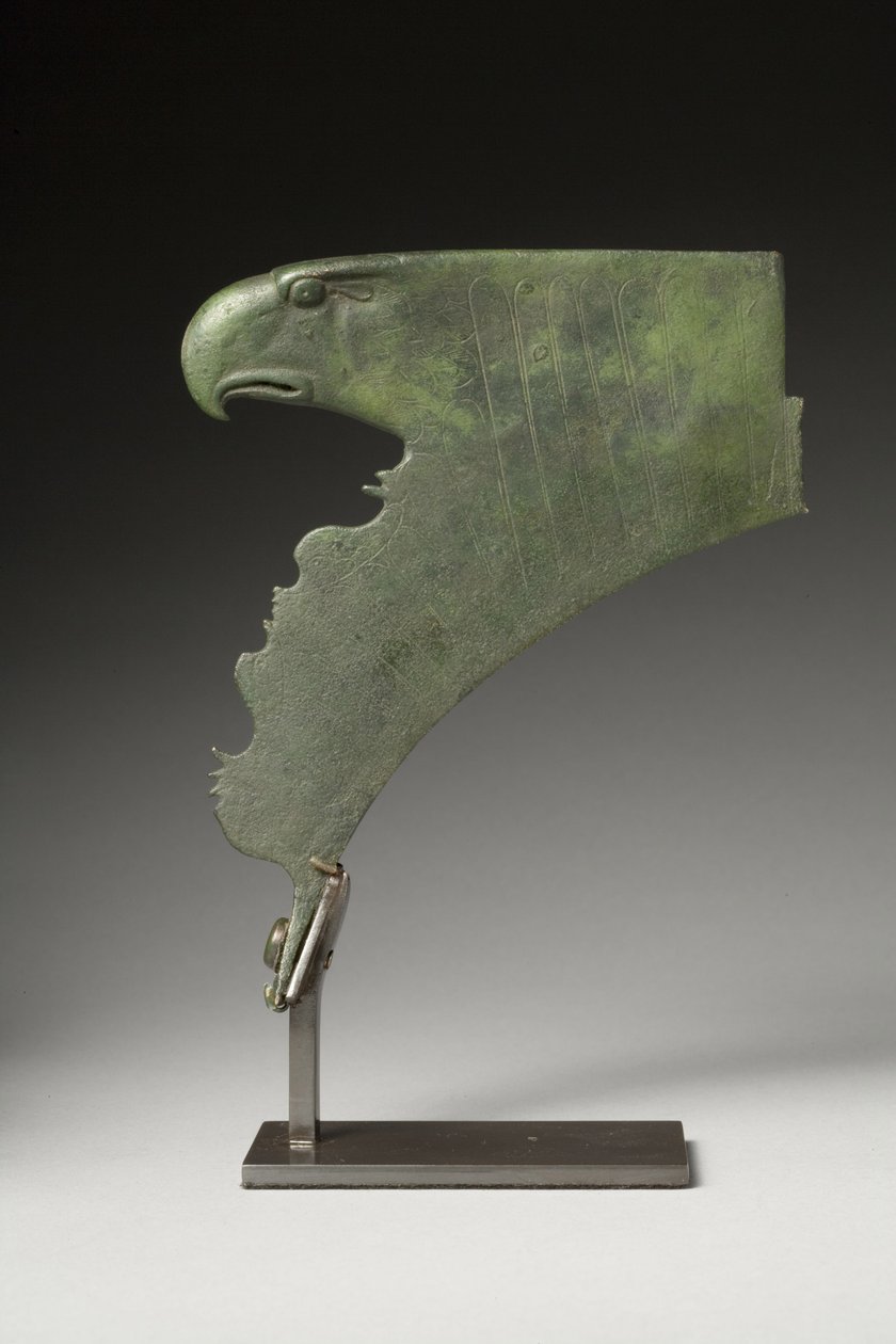 Kask ataşmanı, MS 2. yüzyılın sonu ile 3. yüzyılın başı (bronz) by Roman