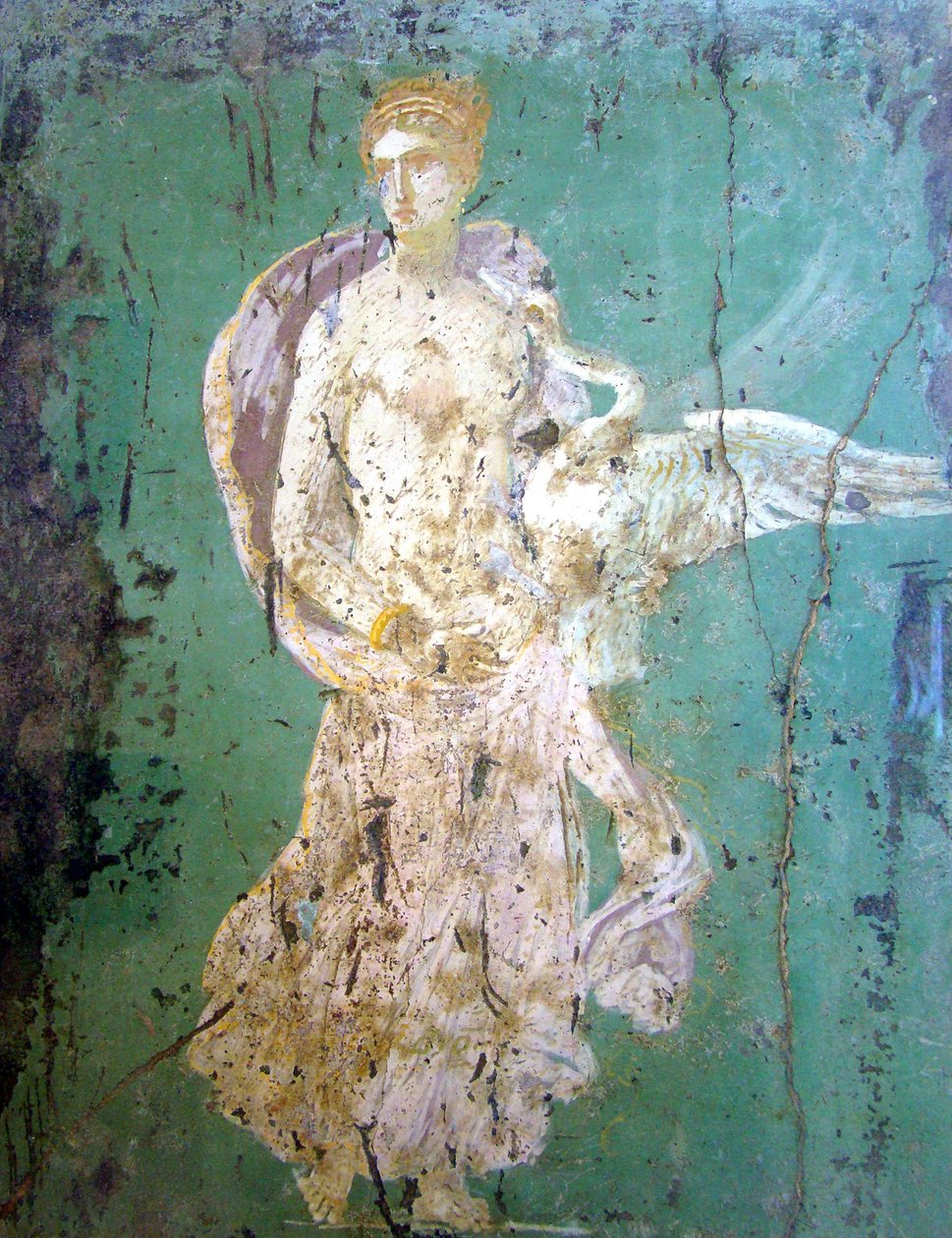 Leda ve kuğu, fresk, Pompeii by Roman