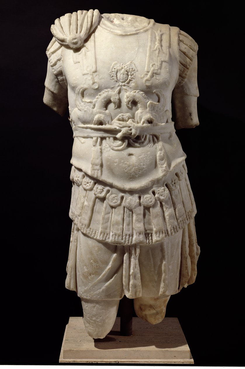 Loricate Torso, MS 2. yüzyılın sonları (mermer) by Roman