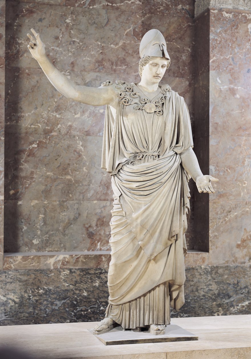 Pallas de Velletri, miğferli Athena heykeli, Alkamenes veya Cresilas