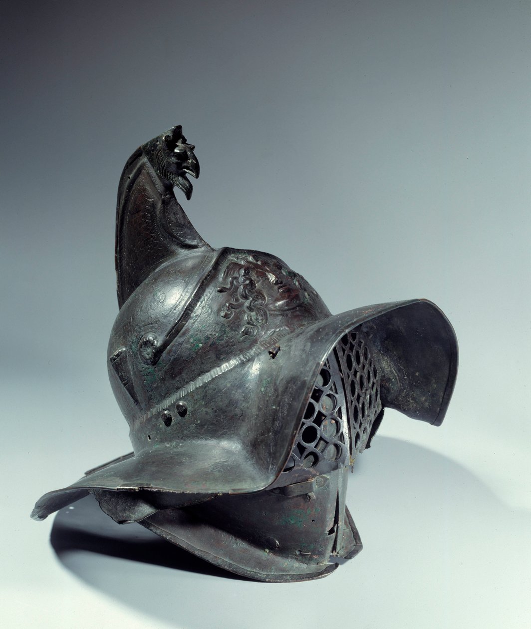 Roman Antiquite: Gladyatör Miğferi dövüş sırasında kullanılır. Pompei