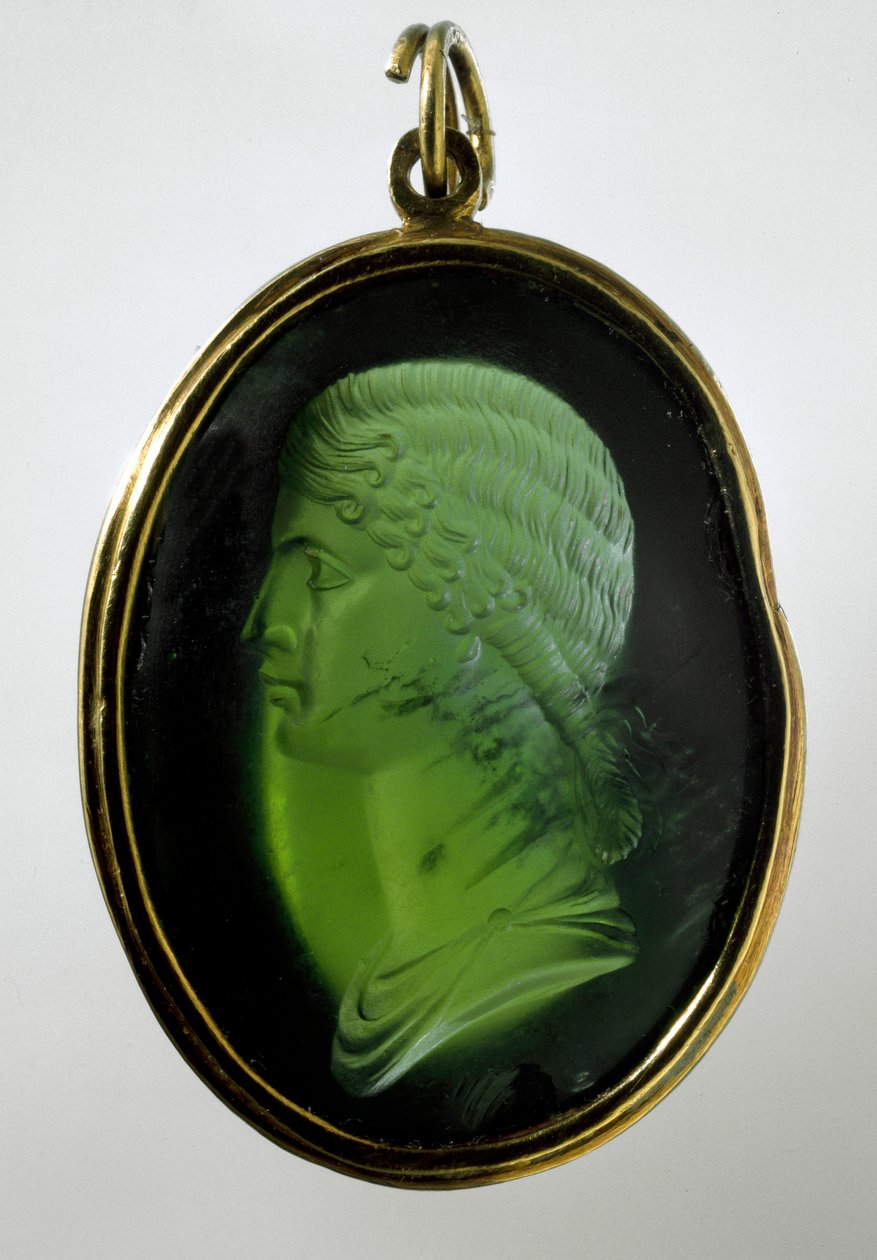 Roma Sanatı: “Genç Agrippina (MS 15-59) (Agrippina minör), Neron tarafından öldürülen General Germanicus'un kızı. Camee. Roma, Musei Capitolini by Roman