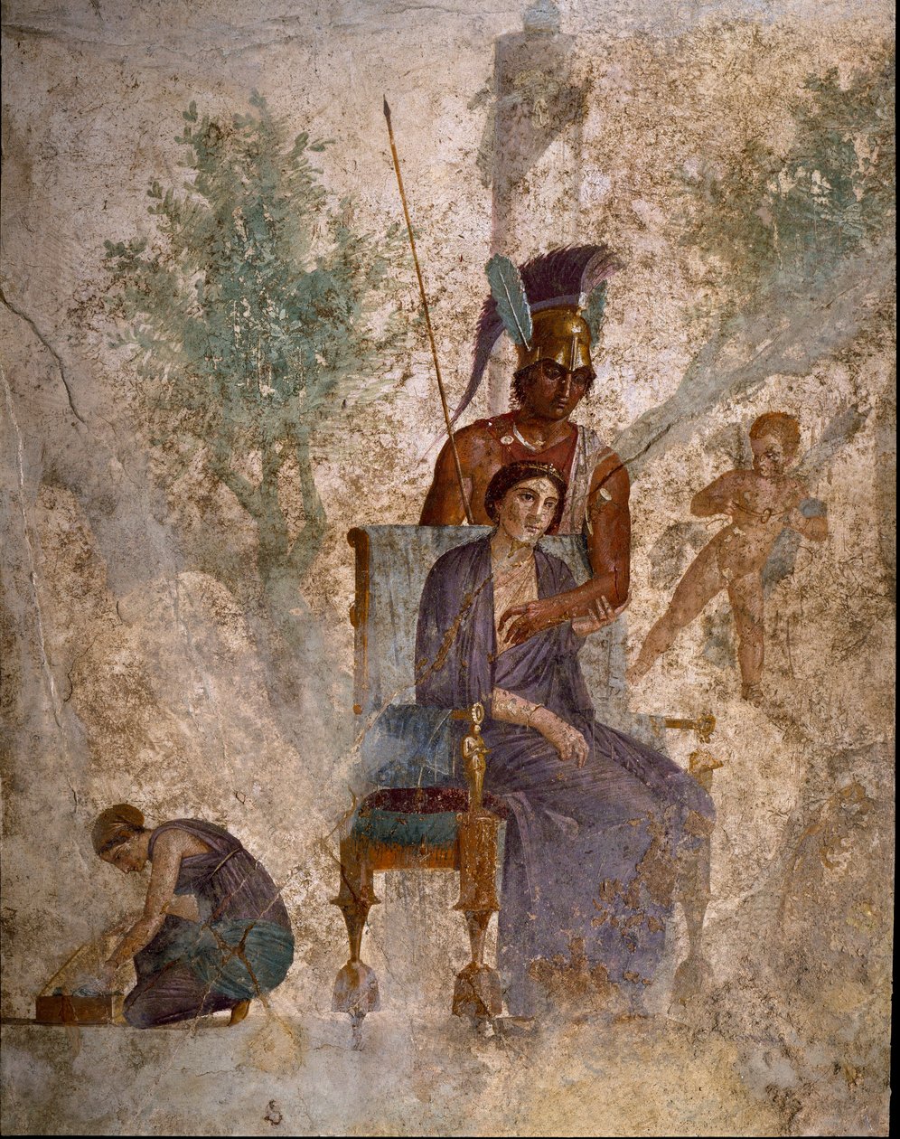 Roma Sanatı: "" Mars, Venüs ve boş aşk "" Pompeii bölgesi "villa dell