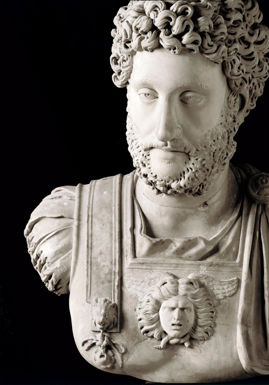 Roma Sanatı: “” Roma İmparatoru Commodus (161-192)”” Mermer büstü - Musei Capitolini Roma - İmparator Commodus