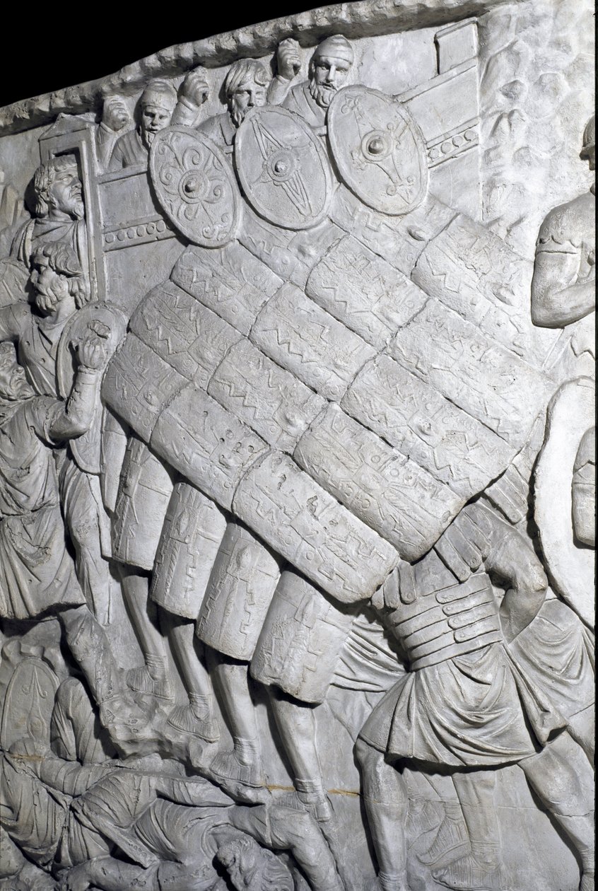 Roma Sanatı: “” Birinci Savaş sırasında Romalıların saldırısı”” İmparator Trajan (53-117) döneminde Roma