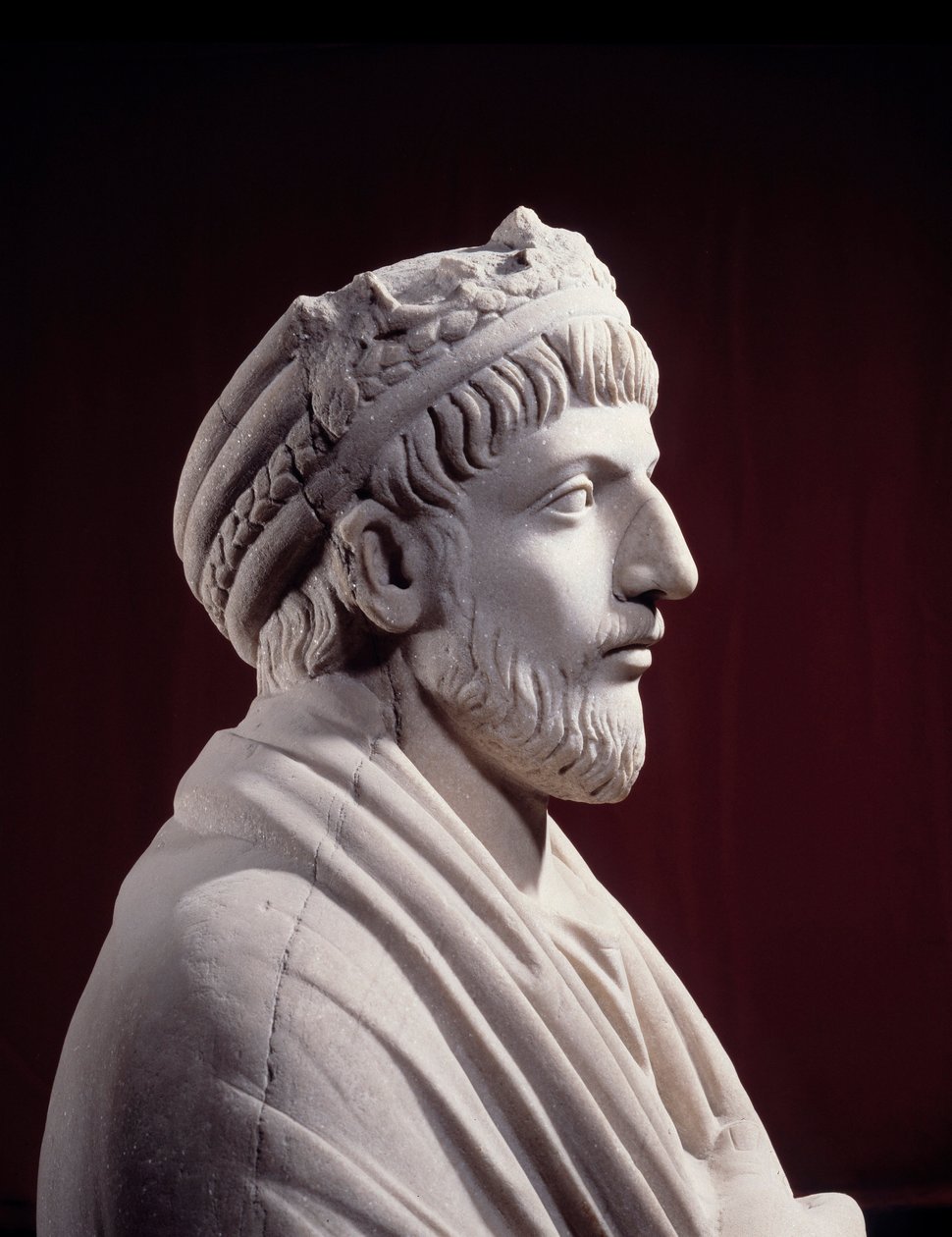 Roma Greko Sanatı: Roma İmparatoru Julien ler mürtedinin heykeli (331 - 363) (4. yüzyıl y. JC) Paris, Musee Du Louvre by Roman