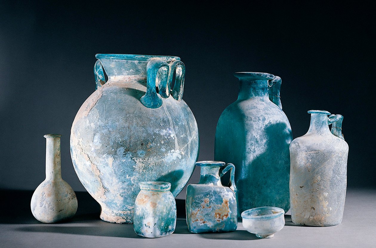 Roma sanatı: cam vazolar ve testiler. Pompei