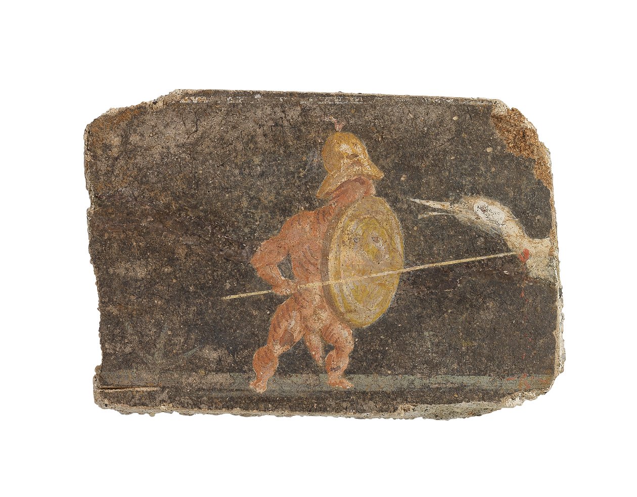 Roma duvar resmi parçası, 1.-2. yüzyıl (fresk) by Roman