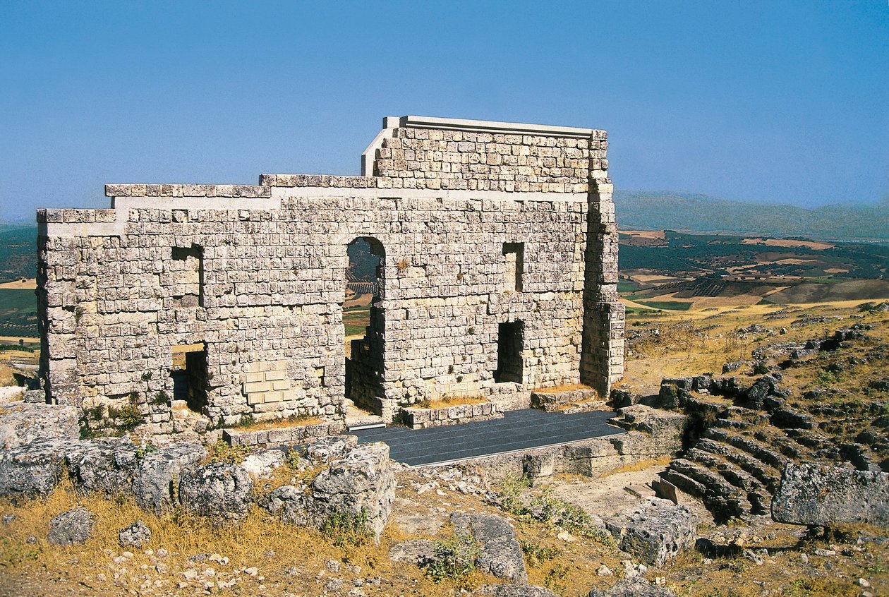 Roma tiyatrosunun kalıntıları, Acinipo, Ronda, İspanya by Roman