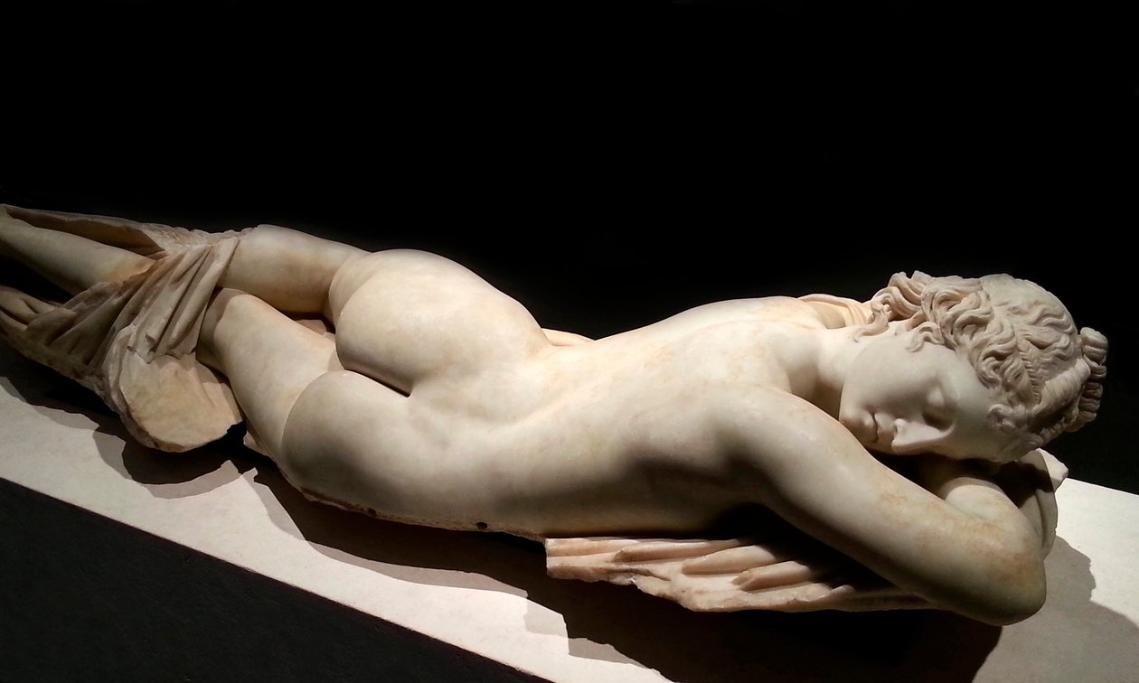 Uyuyan Hermafrodit: Roma sanatı MÖ 1. yüzyıl by Roman
