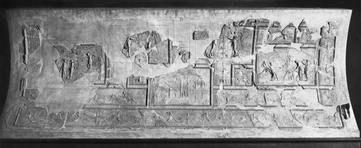 İsis Rahibesinin Evinden Alçı; Villa Farnesina (sıva) bahçelerinden by Roman