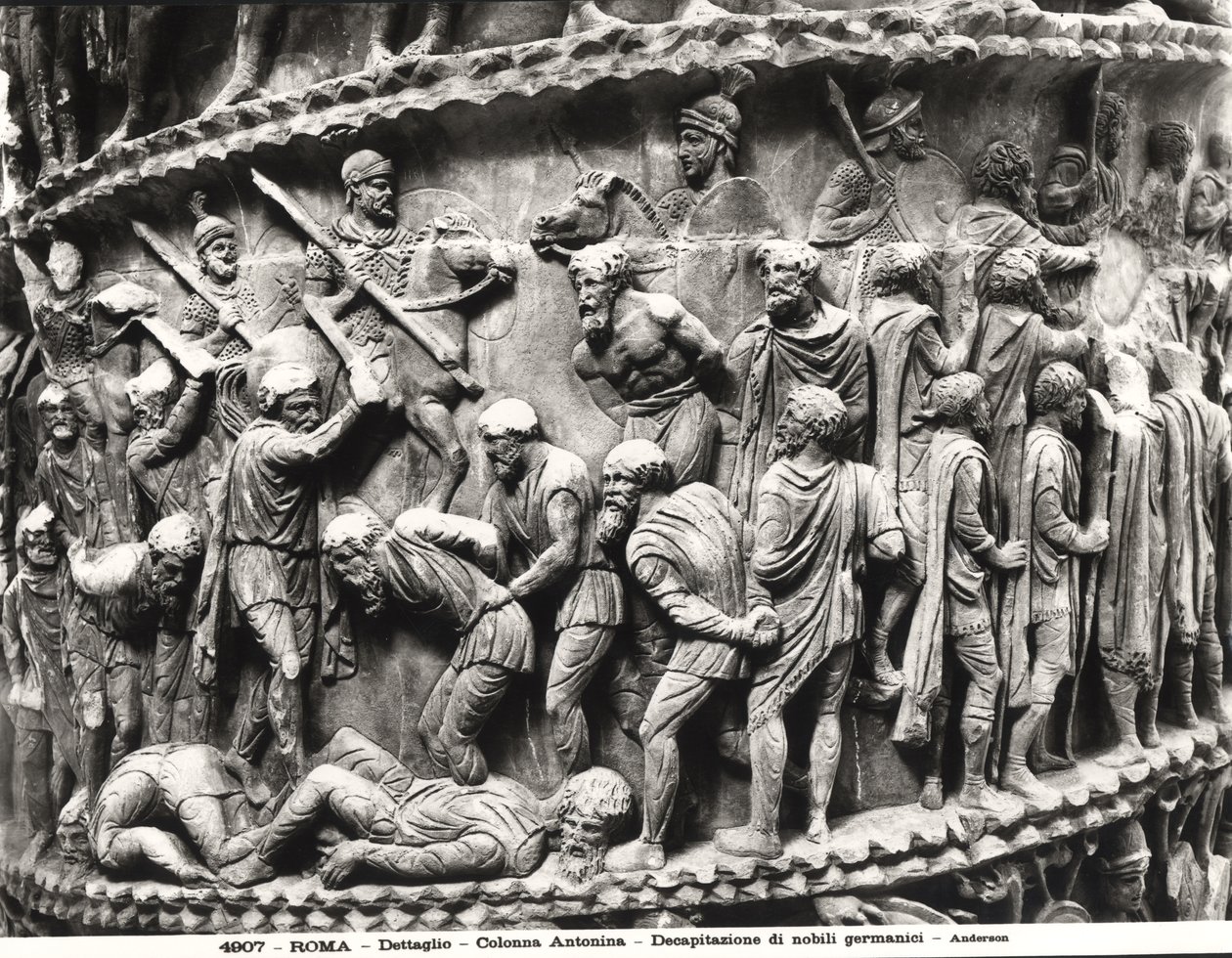 Alman Soylularının Kafasının Kesilmesi, Marcus Aurelius Sütunu