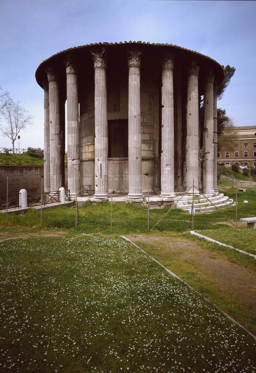 Hercules Victor (Hercules Olivarius) tapınağının görünümü, MÖ 213 (fotoğraf) by Roman