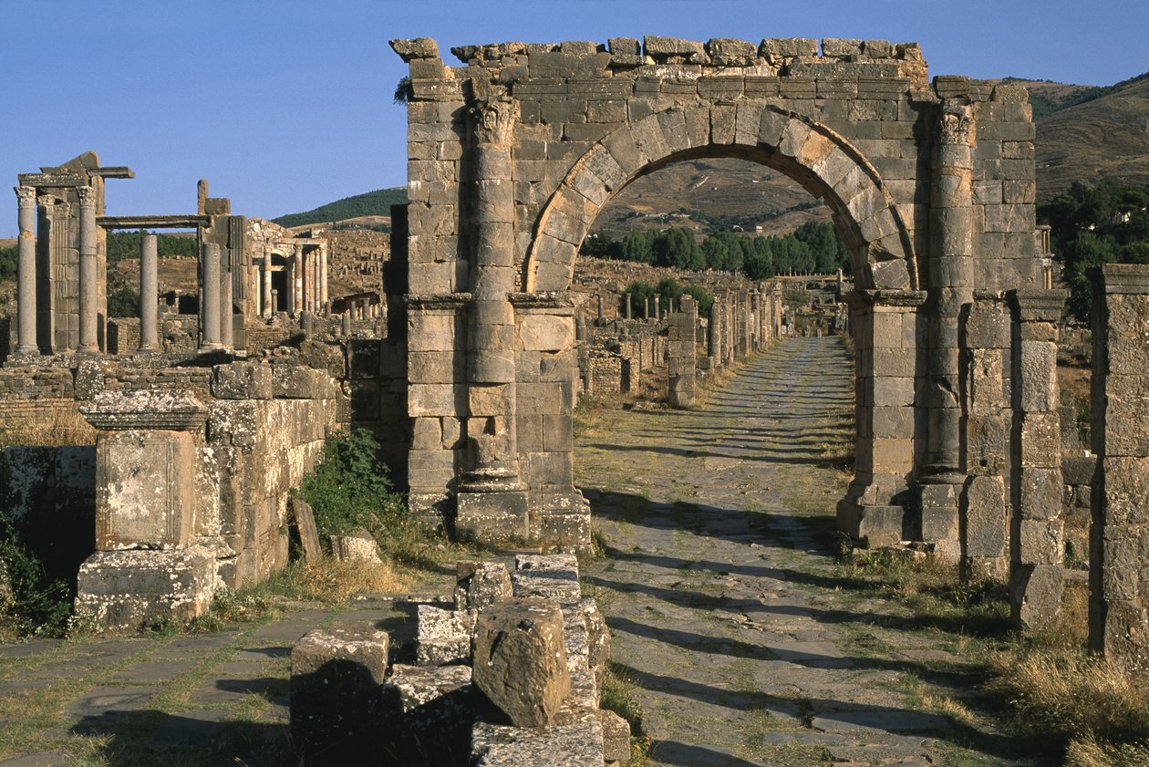 Kart, kemer ve Venüs tapınağı (solda), Yüksek İmparatorluk Dönemi (MÖ 27-395) by Roman Imperial Period