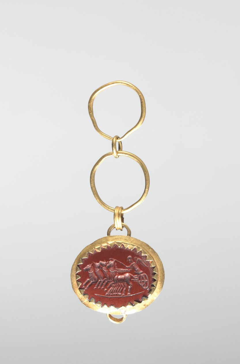 Savaş Arabasında Zafer ile İntaglio by Roman Imperial Period