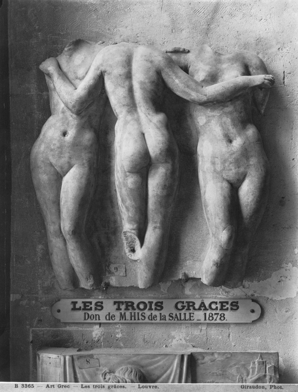The Three Graces, MÖ 2. yüzyıla ait bir Helenistik Yunan orijinalinin Roma kopyası (mermer) by Roman Imperial Period