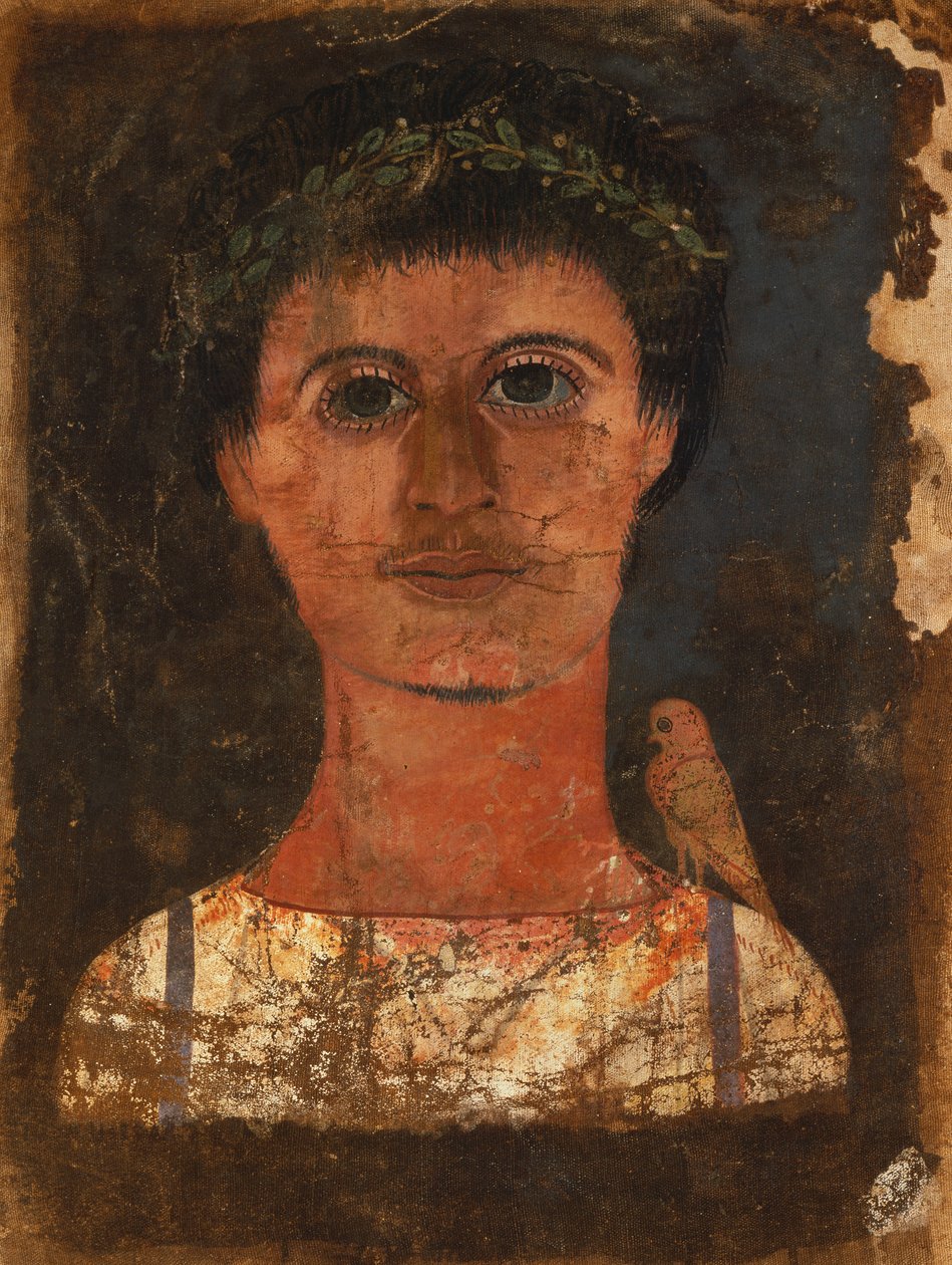 Bir çocuğun boyalı portresi ile mumya kefen by Roman Period Egyptian