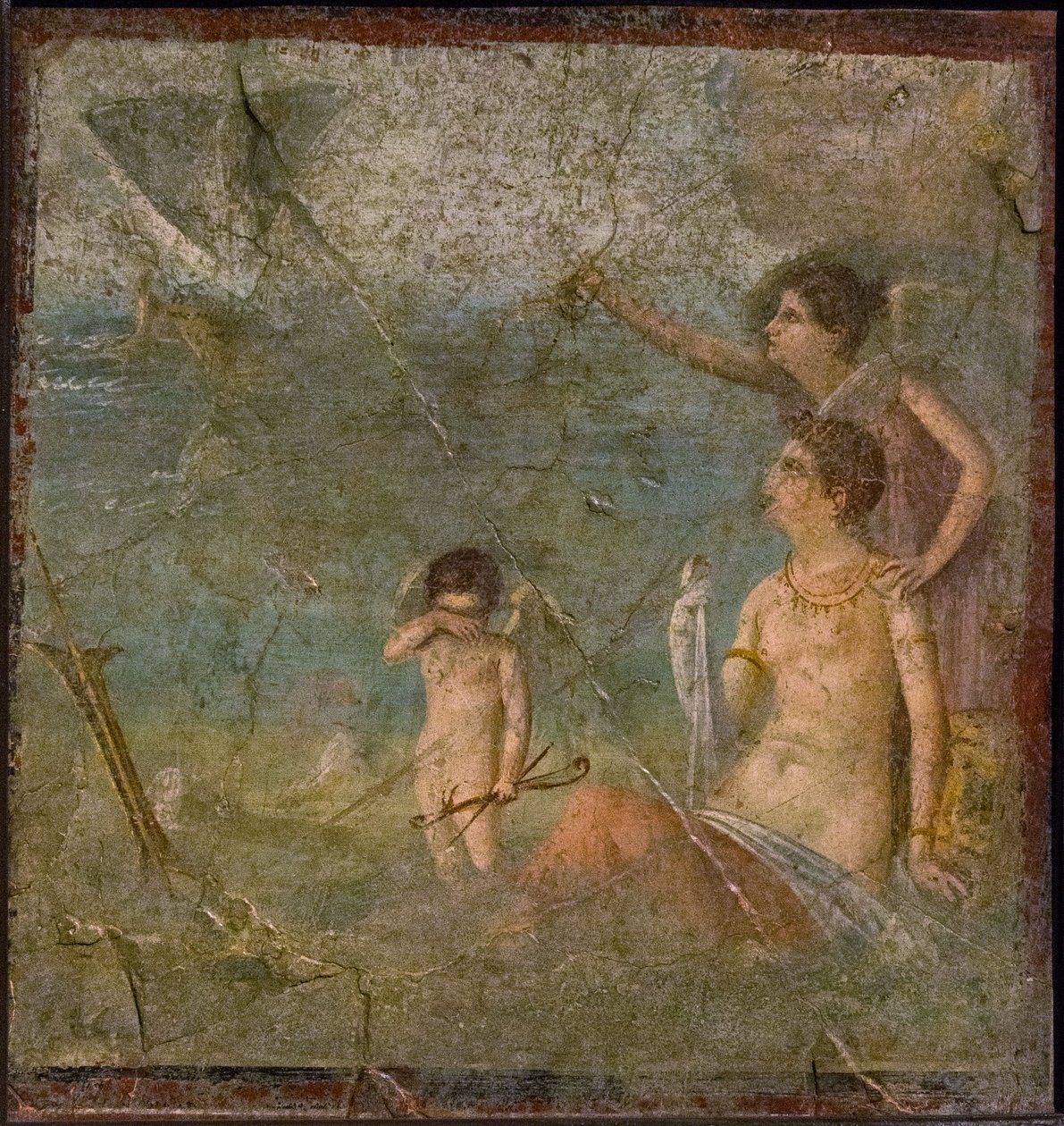 Ariadne ve Theseus, 1.H. 1. yüzyıl. AD. by Roman Pompeian wall painting.