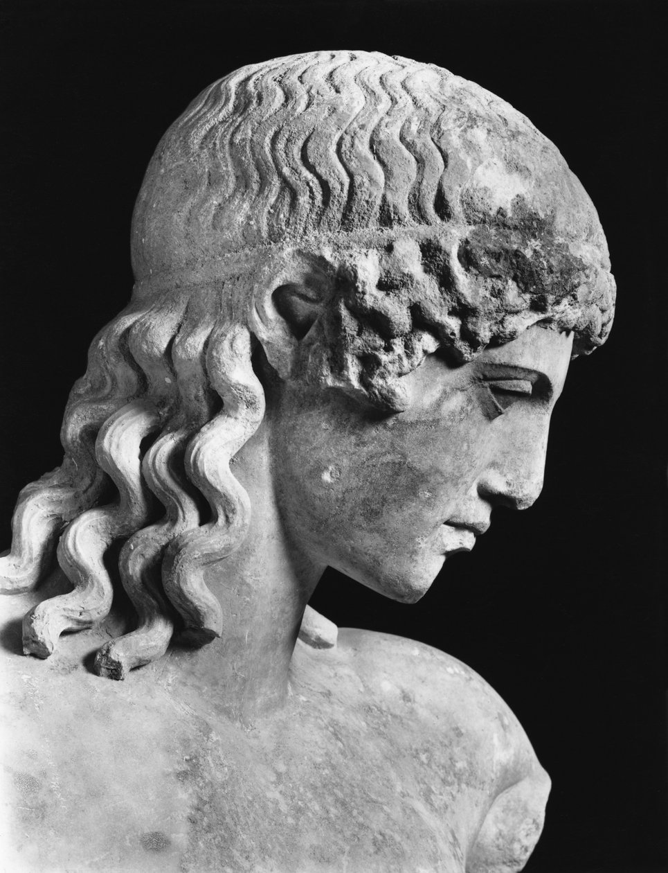 Apollo (mermer) (s/b fotoğraf) (detay) by Roman Roman