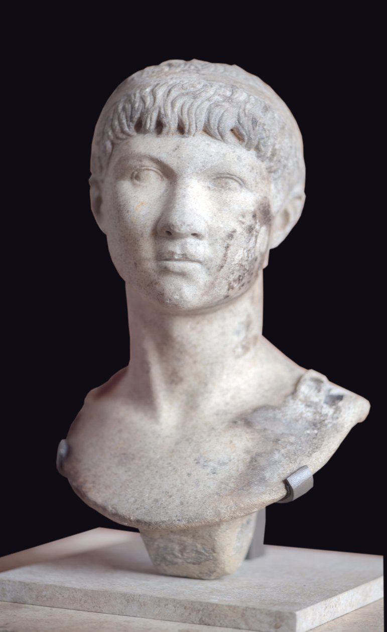 Sanat Roma Mauretania Ptolemy Büstü (10 M.Ö. - MS 40) mermer by Roman Roman