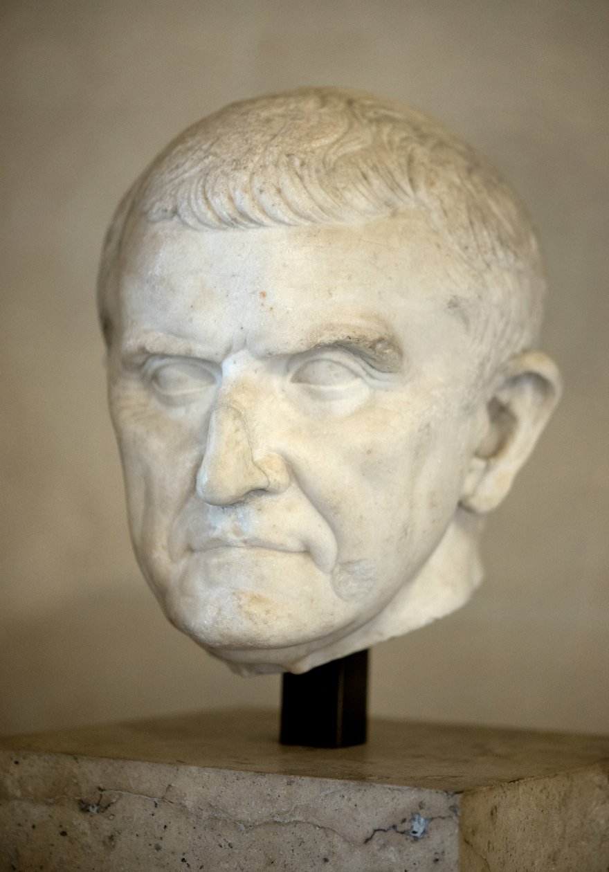 Art Rome Bir heykelin parçası, bir bilinmeyenin portresi (mermer by Roman Roman