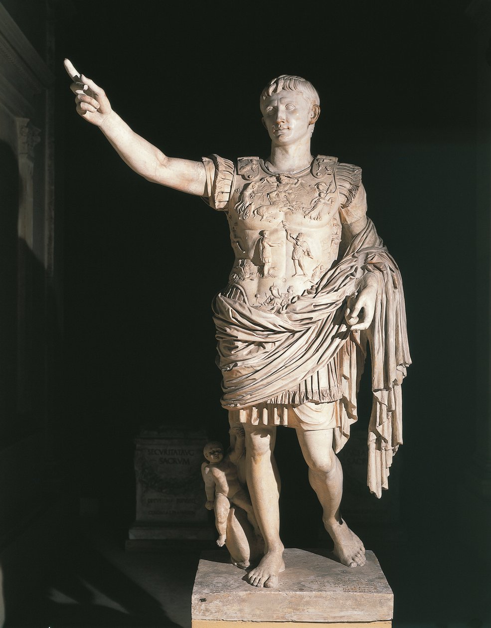 Augustus Prima Porta (mermer) by Roman Roman