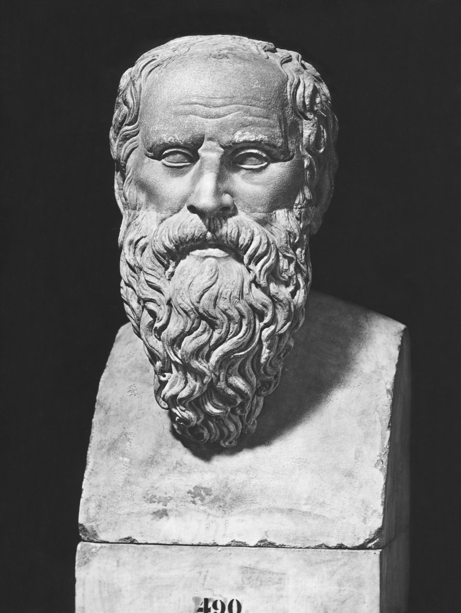 Diogenes büstü (mermer) by Roman Roman