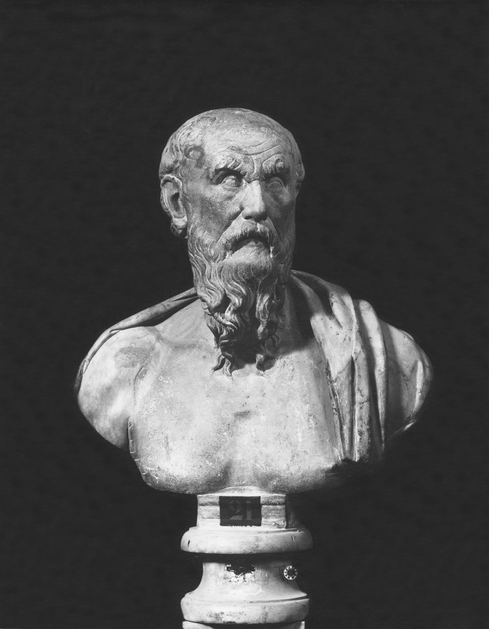 Diogenes Büstü (mermer) by Roman Roman