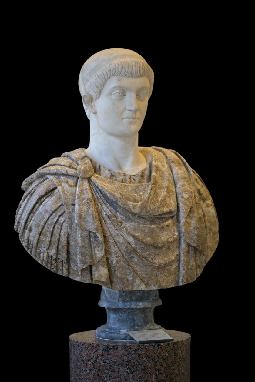 Constant I (MS 337 - 350) heykel, Roma sanatı by Roman Roman