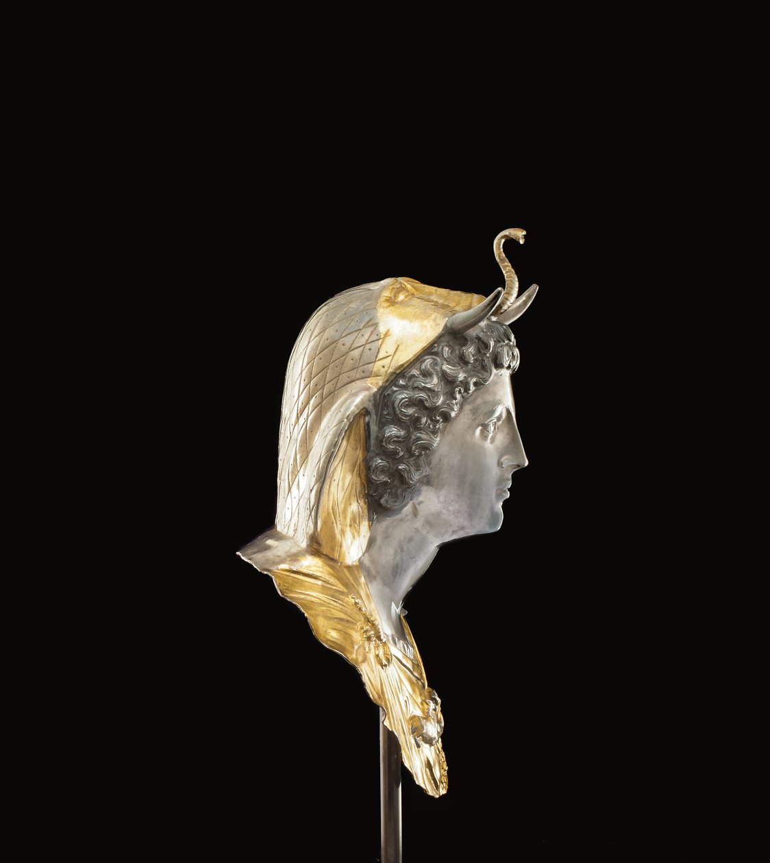 Kleopatra Selene Amblemi, c. MÖ geç 1. yüzyıl-MS erken 1. yüzyıl (parsel yaldızlı ve gümüş) by Roman Roman