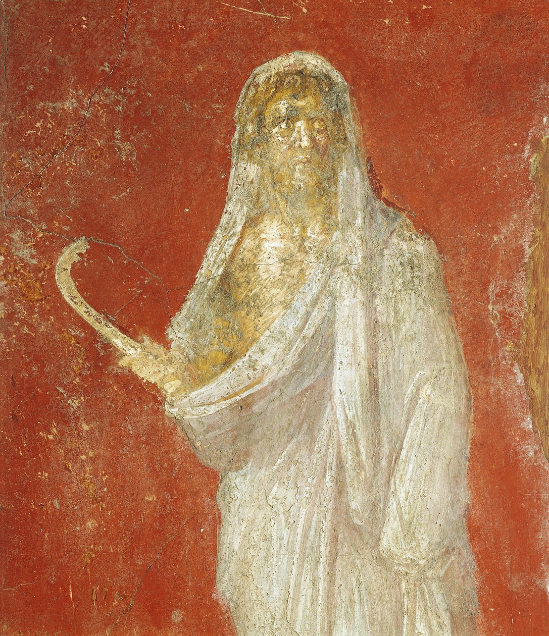 Pompei'den Satürn'ü tasvir eden fresk by Roman Roman