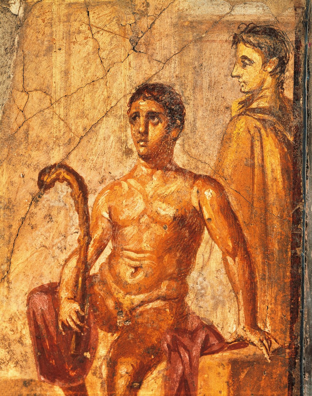 Yüzüncü Yıl Evi, Pompeii, Campania, İtalya'dan Selene ve Endymion'u tasvir eden fresk by Roman Roman