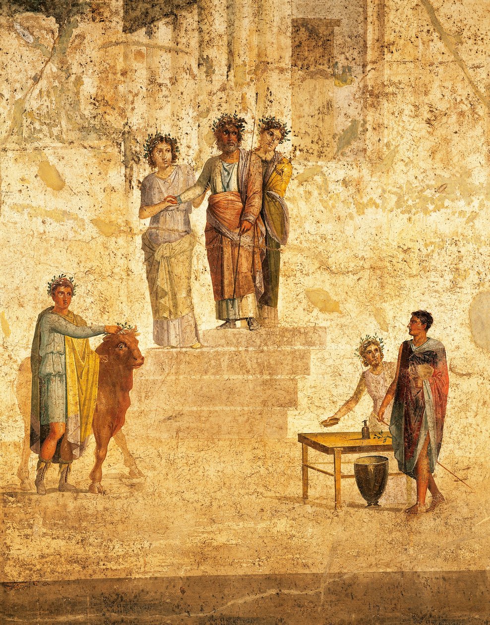 Pompeii'den Jason ve Pelias'ı tasvir eden fresk by Roman Roman