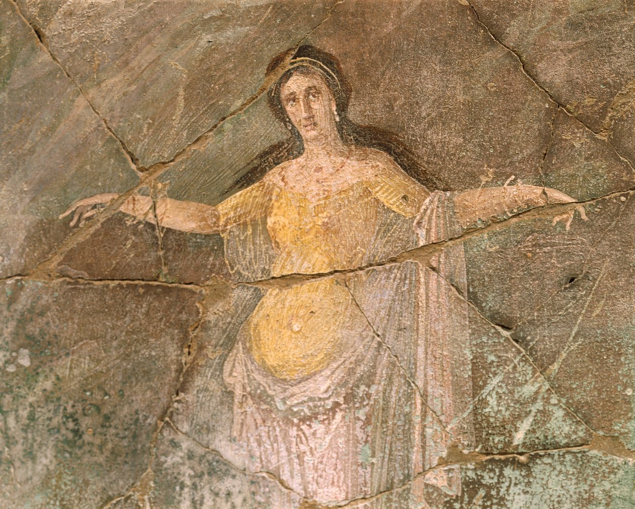 İtalya, Campania Bölgesi, Napoli Eyaleti, Pompei, Rahip Amandus'un Evi, Andromeda'yı tasvir eden fresk by Roman Roman