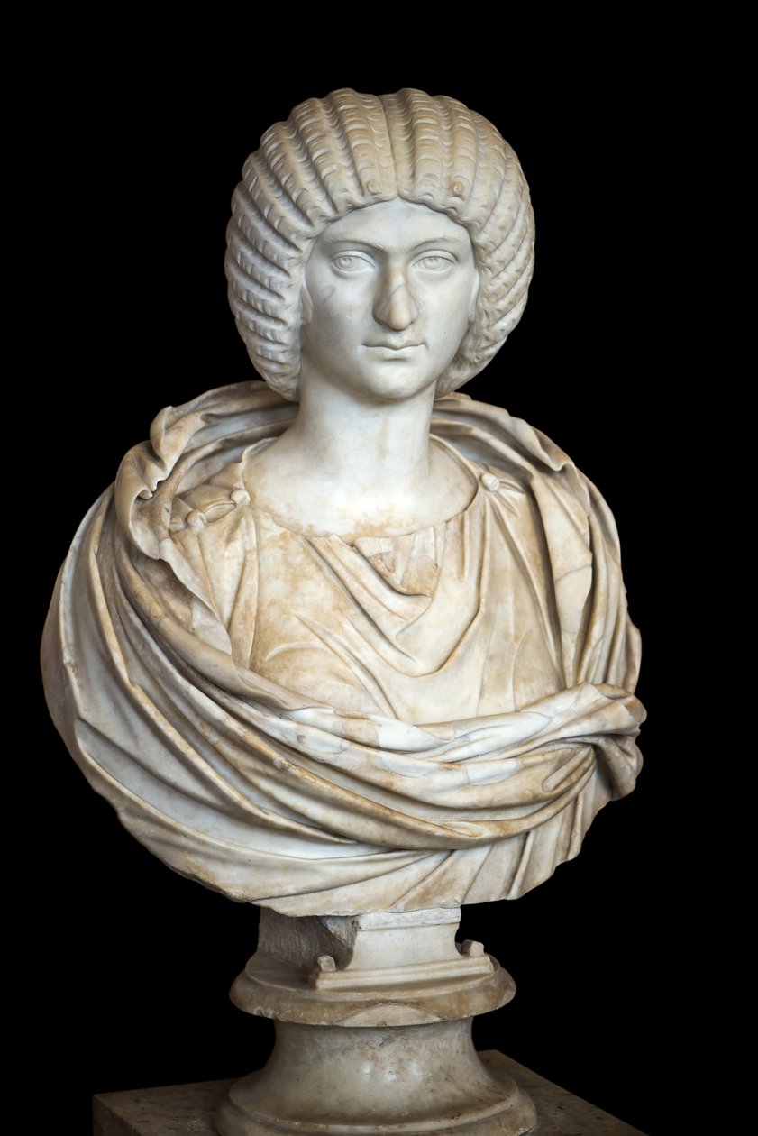 Julia Domna (yaklaşık 170 - 217 AD), mermer, Roma sanatı by Roman Roman