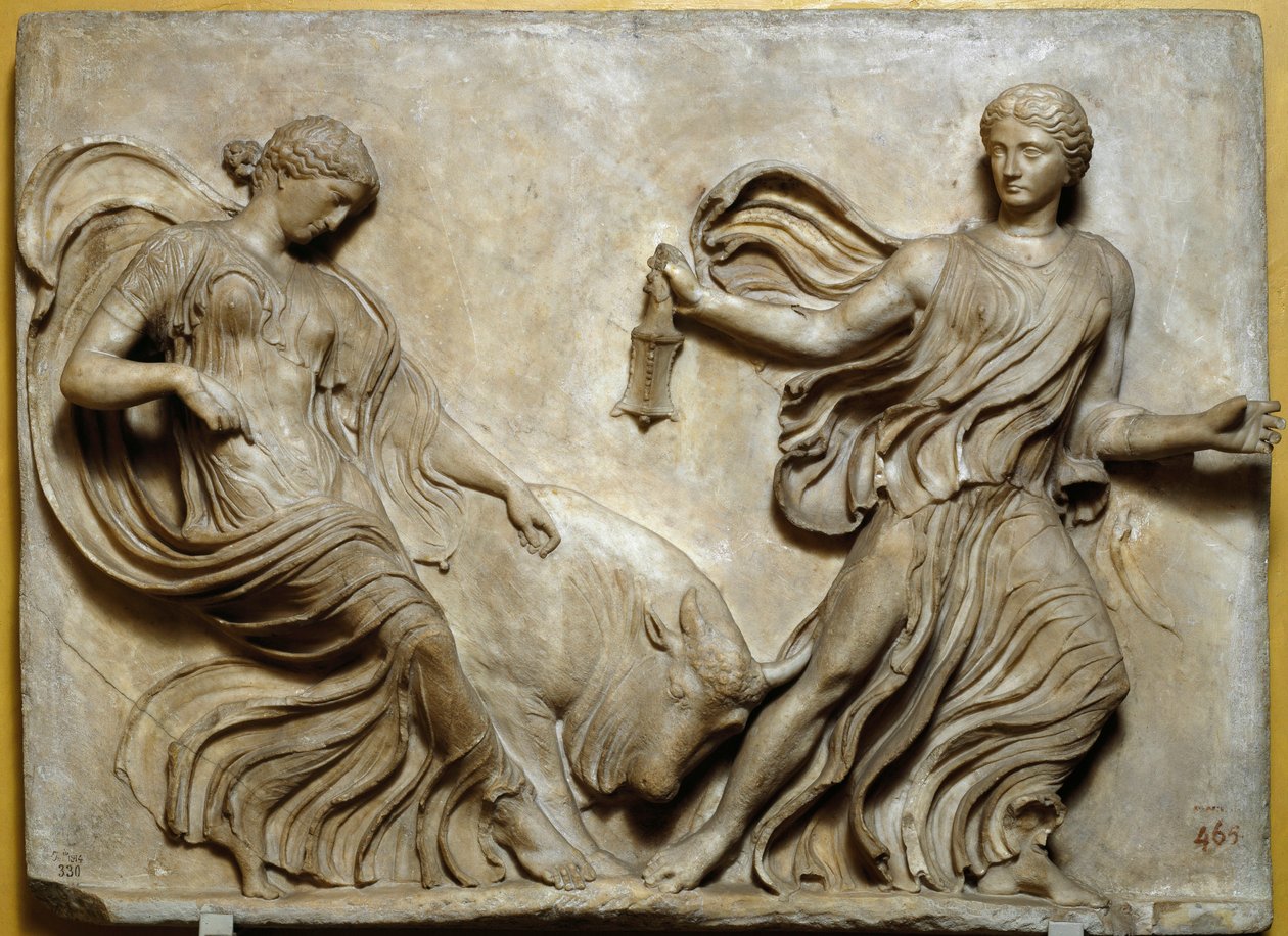 Nike Athena tapınağının korkuluklarının alçak kabartması by Roman Roman